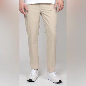 Rhoback Delta Performance Pants Mens Dune Beige Stretch Golf 30x34